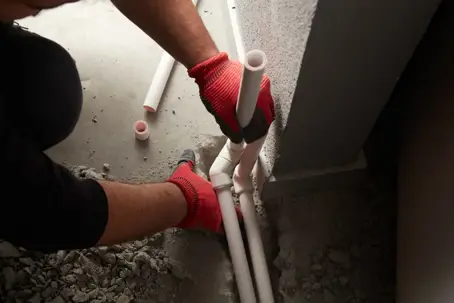 new pipe installation
